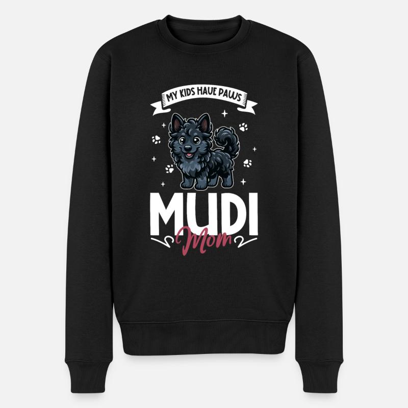 Mudi Maman - Pull Premium bio Homme - noir