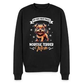 Norfolk Terrier Mama - Männer Premium Bio Pullover - Schwarz - Vorne - Nico (187cm)