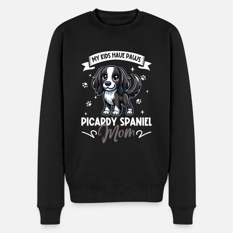 Epagneul Picard Mama - Pull Premium bio Homme - noir