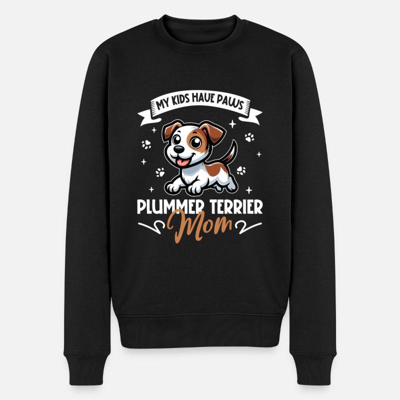 Plummer Terrier Mom - Men's Premium Organic Jumper - black