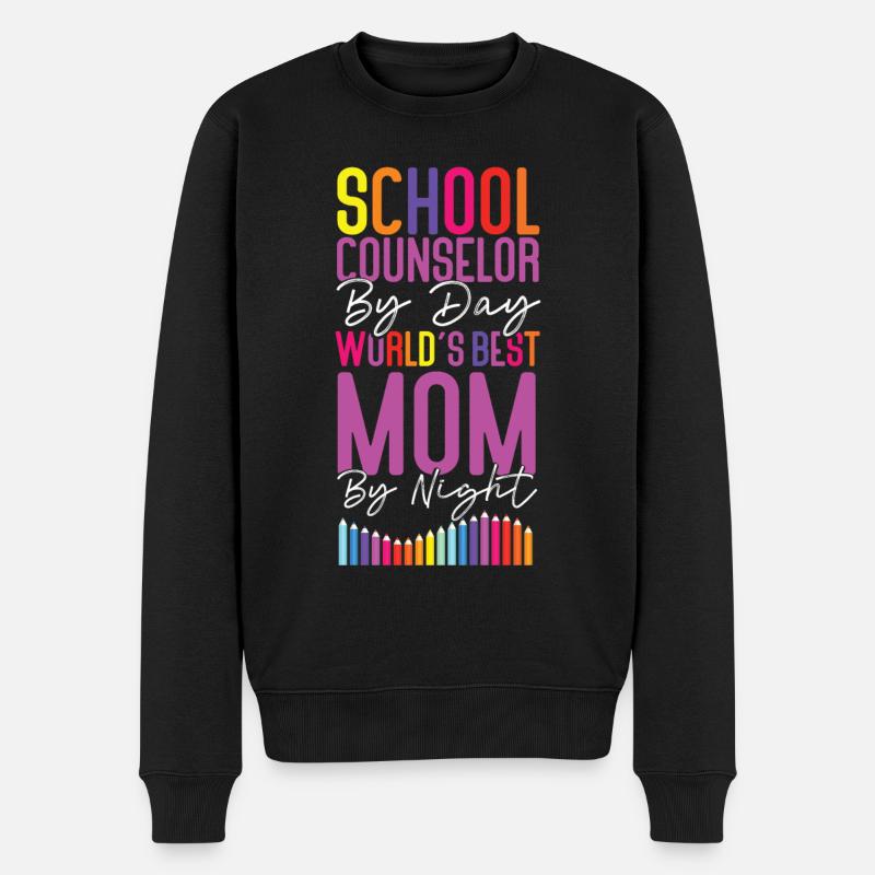 Conseillère scolaire Maman École - Pull Premium bio Homme - noir