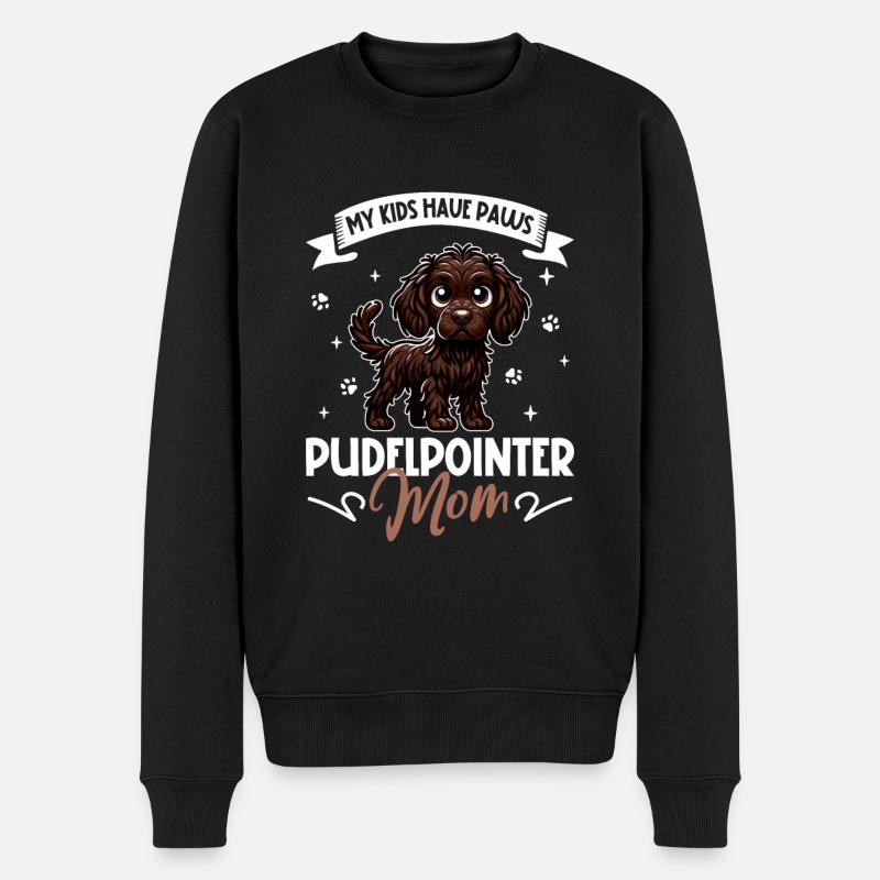 Poodle Pointer Mom - Men's Premium Organic Jumper - black
