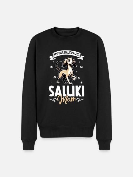 Saluki Mom - Men's Premium Organic Jumper - black