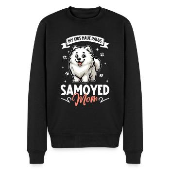 Samojede Mama - Männer Premium Bio Pullover - Schwarz - Vorne - Nico (187cm)