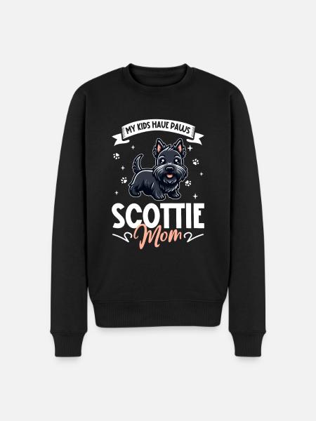 Scottish Terrier Mom - Men's Premium Organic Jumper - black