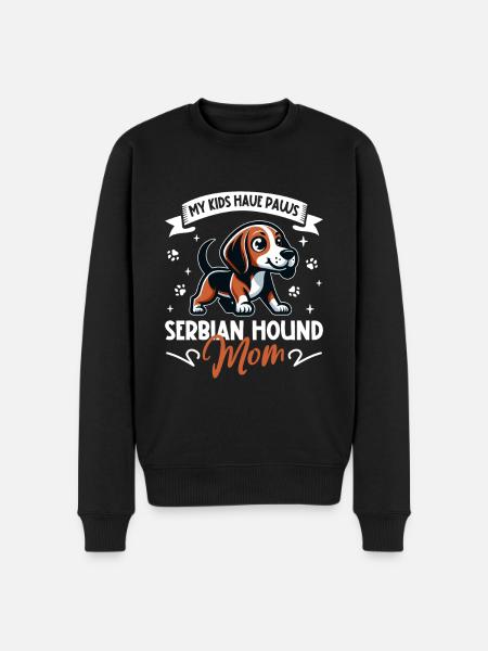 Maman lévrier serbe - Pull Premium bio Homme - noir