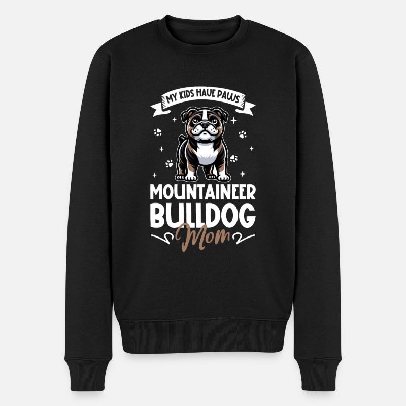 Maman bouledogue serrano - Pull Premium bio Homme - noir