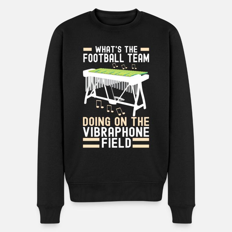 Vibraphon, vibraphonist - Men's Premium Organic Jumper - black