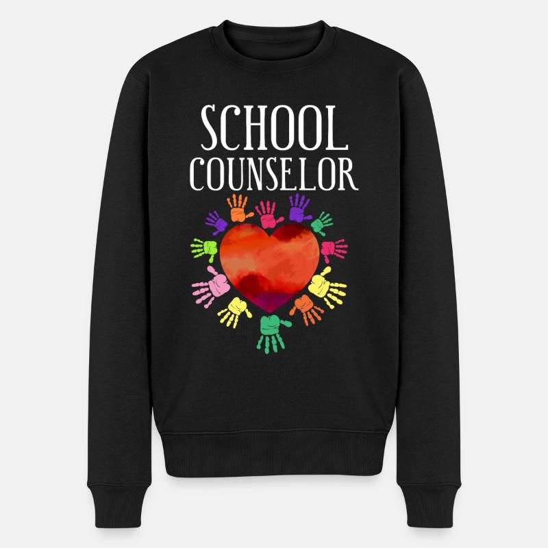 Conseiller scolaire Cœur - Pull Premium bio Homme - noir