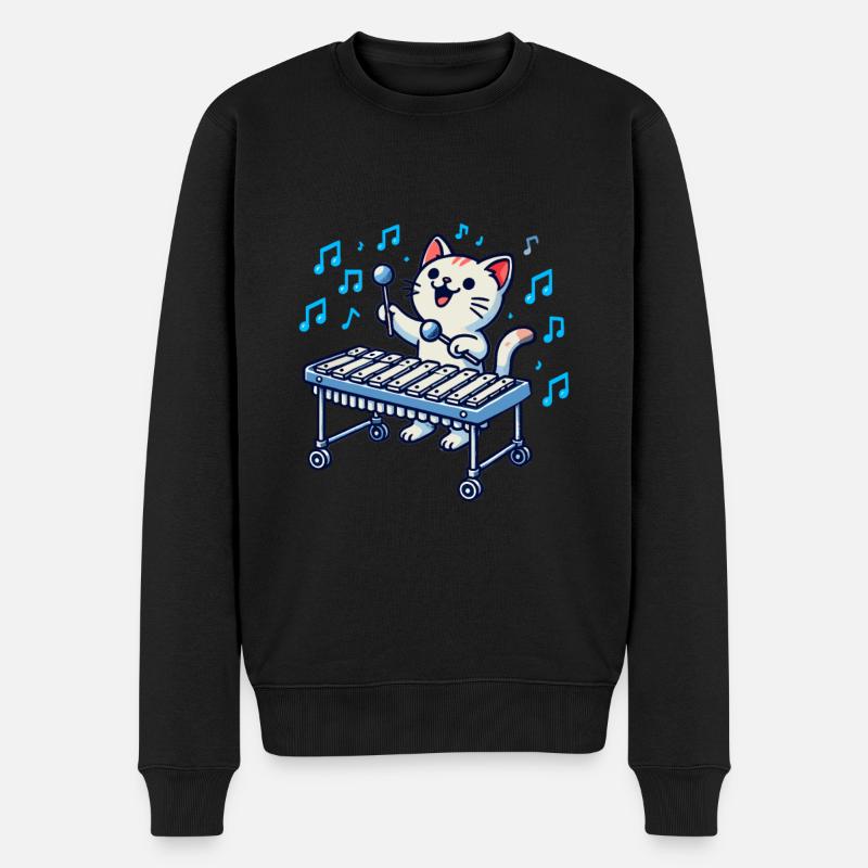 Vibraphon, vibraphonist - Men's Premium Organic Jumper - black