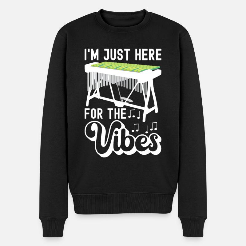Vibraphon, vibraphonist - Men's Premium Organic Jumper - black