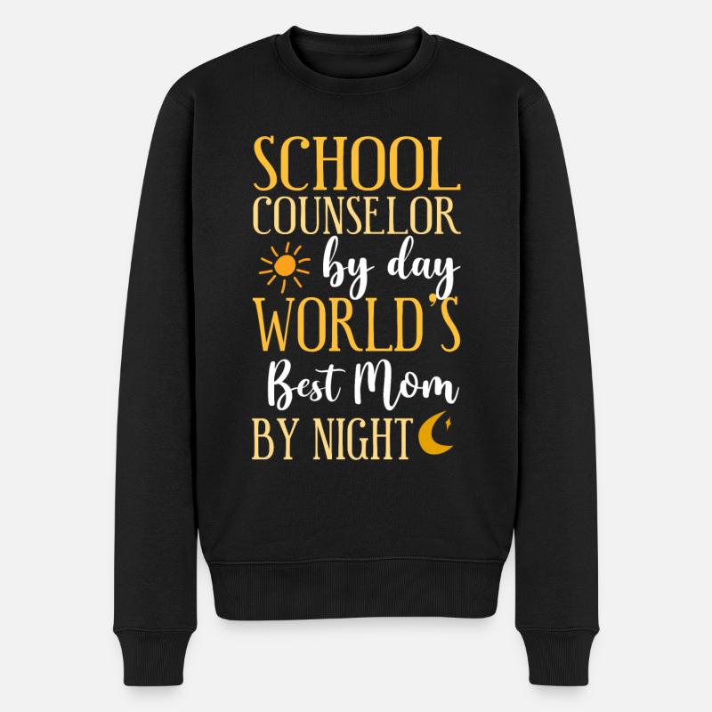 Conseillère scolaire Maman École - Pull Premium bio Homme - noir
