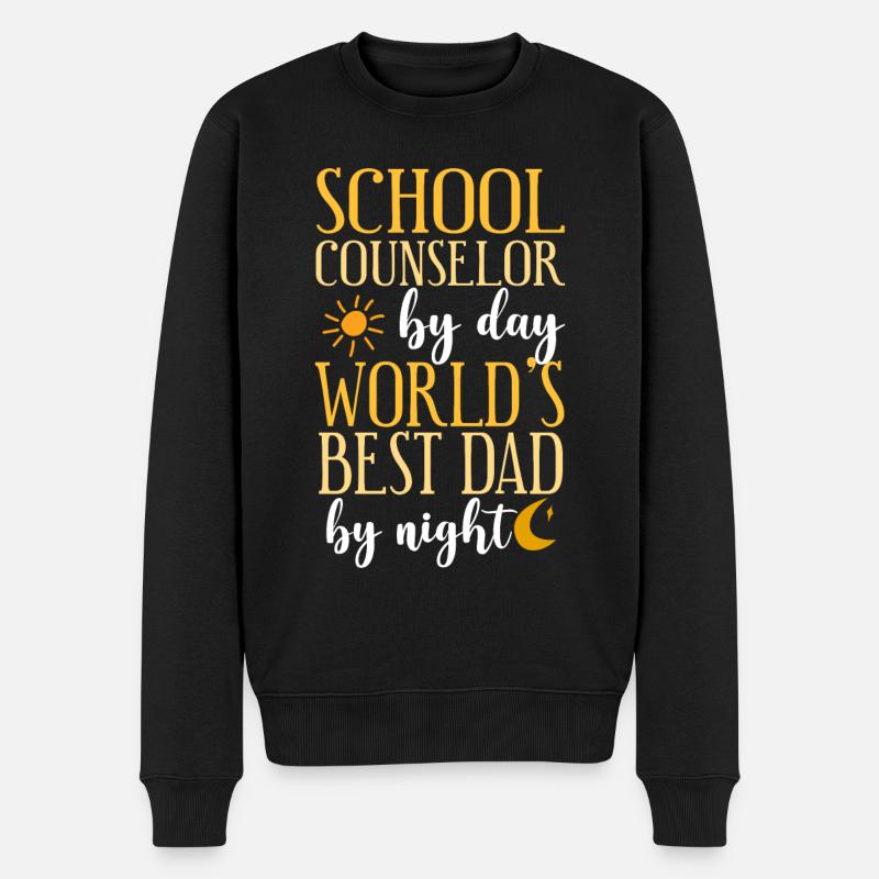 Conseiller scolaire Papa École - Pull Premium bio Homme - noir