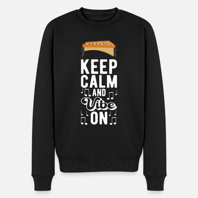 Vibraphon, vibraphonist - Men's Premium Organic Jumper - black