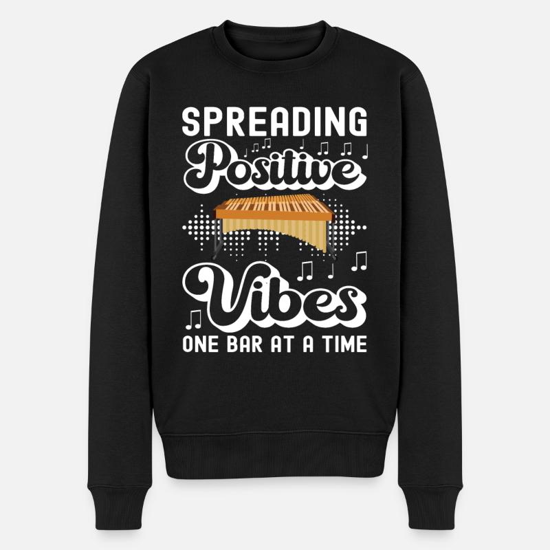 Vibraphon, vibraphonist - Men's Premium Organic Jumper - black
