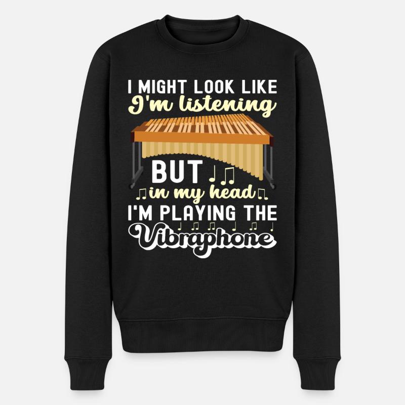 Vibraphon, vibraphonist - Men's Premium Organic Jumper - black