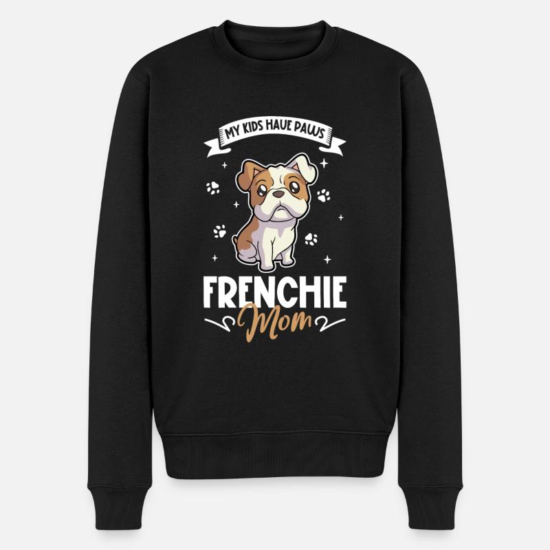 Maman bouledogue français - Pull Premium bio Homme - noir