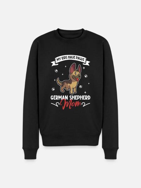 German Shepherd Mama - Men's Premium Organic Jumper - black