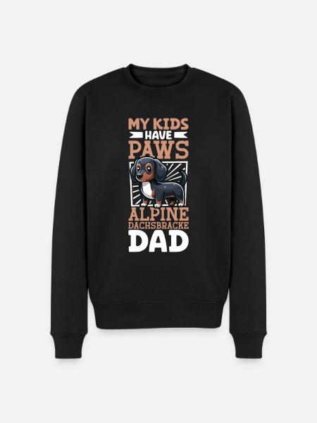 Alpine Dachsbracke Papa - Men's Premium Organic Jumper - black