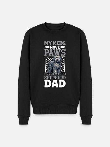 Bergamo Shepherd Dog Dad - Men's Premium Organic Jumper - black