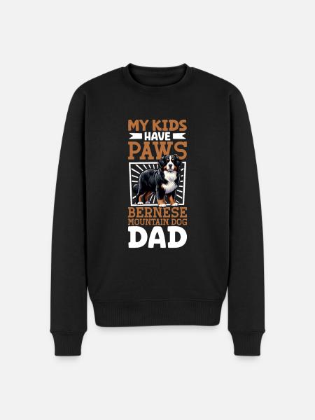 Bernese Mountain Dog Dad - Men's Premium Organic Jumper - black