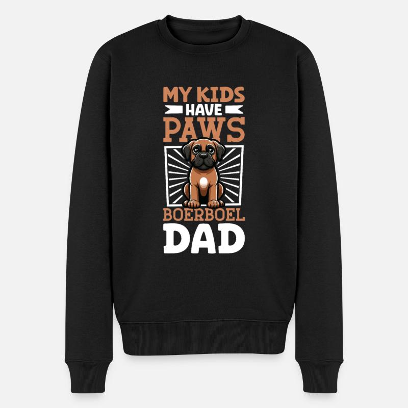 Boerboel Dad - Men's Premium Organic Jumper - black