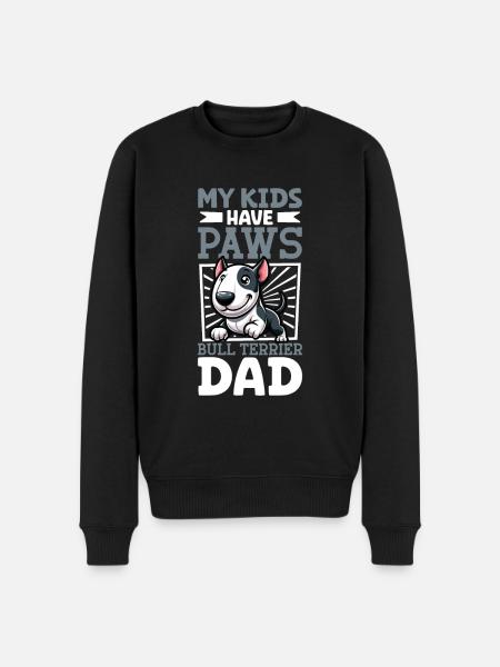 Bull Terrier Dad - Men's Premium Organic Jumper - black