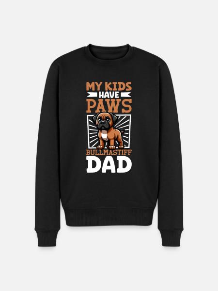 Bullmastiff Dad - Men's Premium Organic Jumper - black