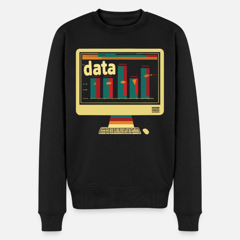 Behavioral Analyst Data Coding - Men's Premium Organic Jumper - black