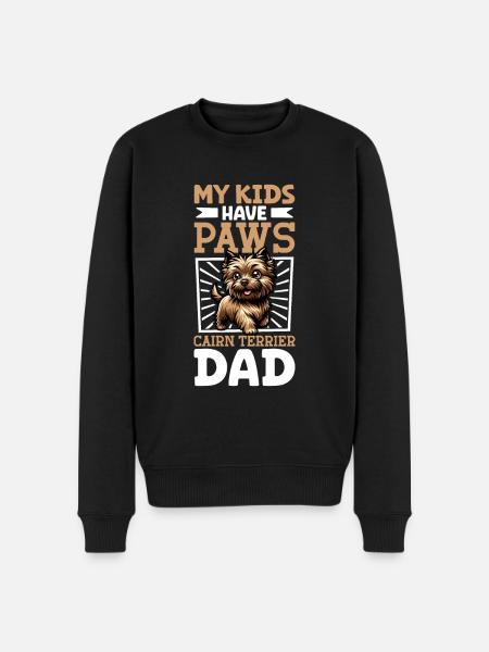 Cairn Terrier Dad - Men's Premium Organic Jumper - black