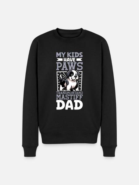 Transmontano Papa - Männer Premium Bio Pullover - Schwarz