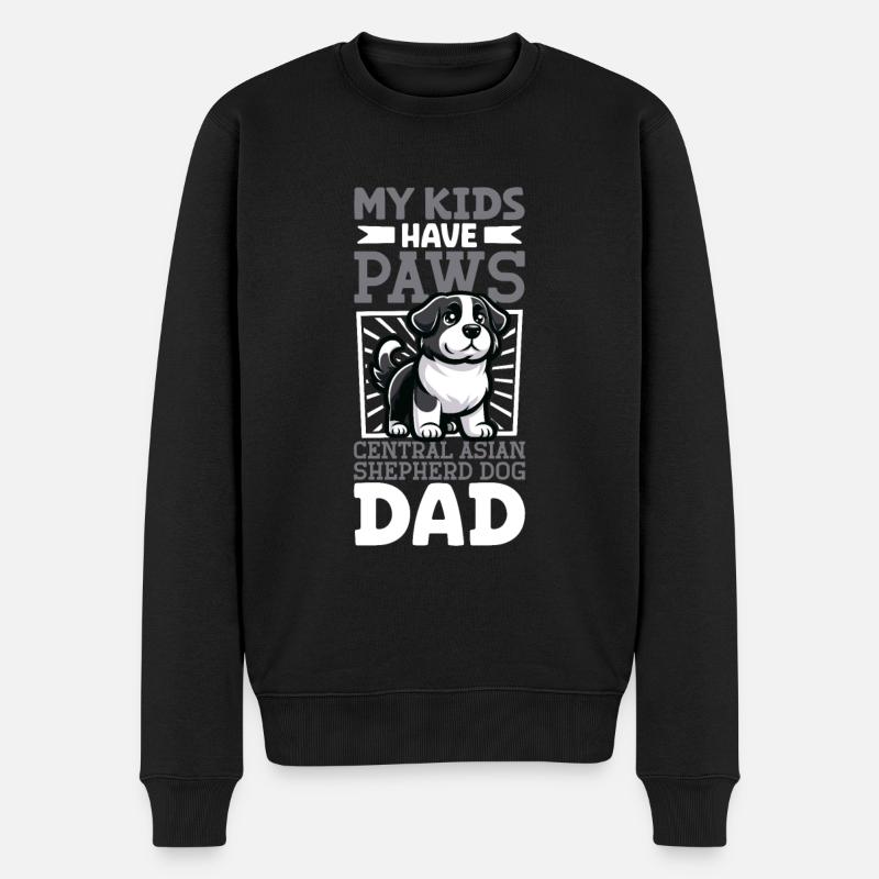 Ovcharka Papa d’Asie centrale - Pull Premium bio Homme - noir