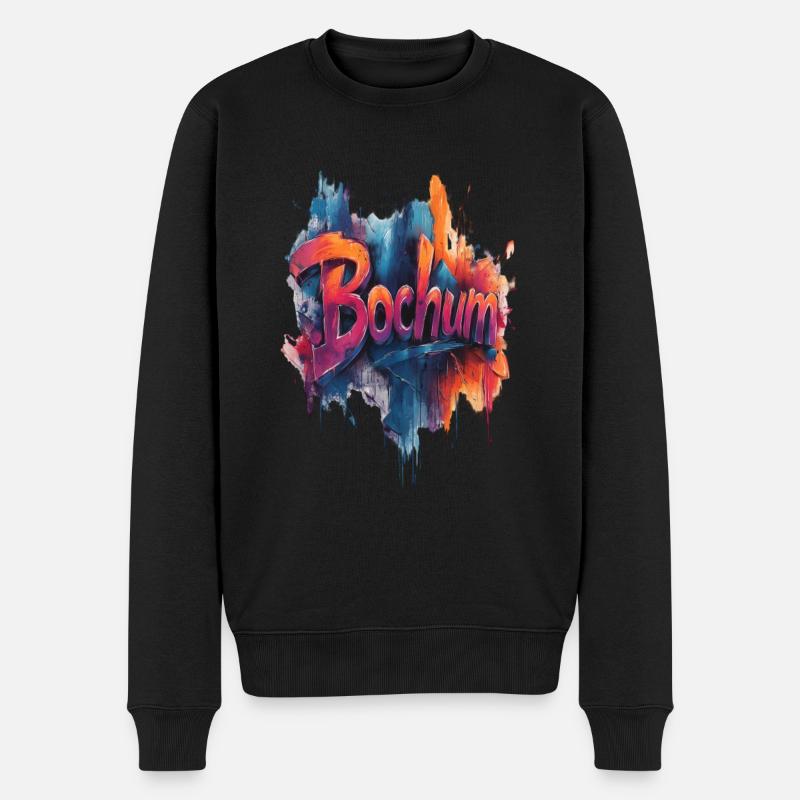 Bochum - Männer Premium Bio Pullover - Schwarz