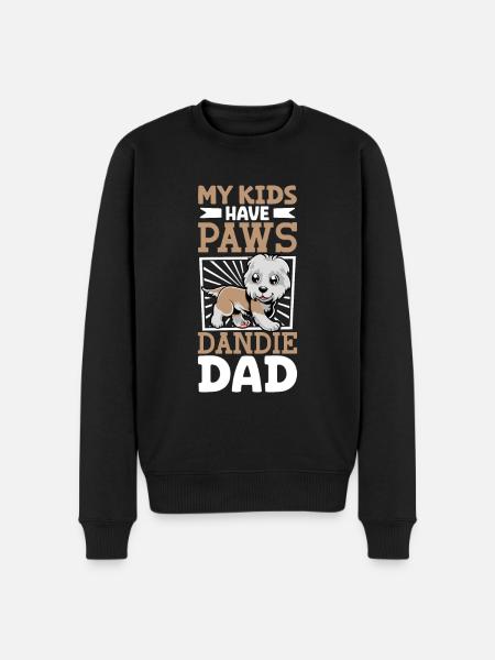 Dandie Dinmont Terrier Dad - Men's Premium Organic Jumper - black