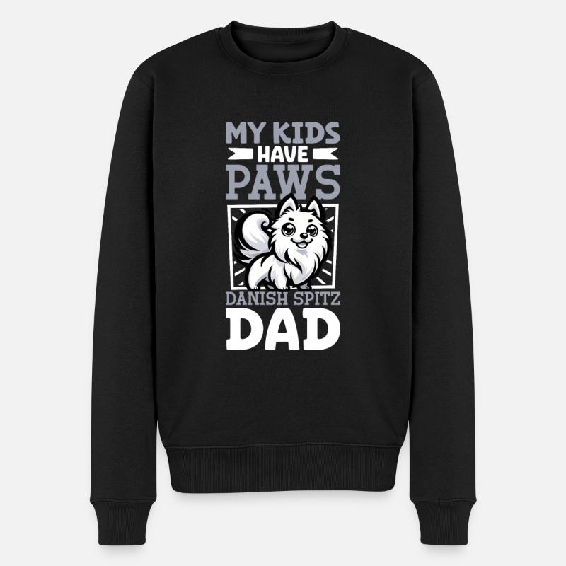 Danish Spitz Dad - Men's Premium Organic Jumper - black