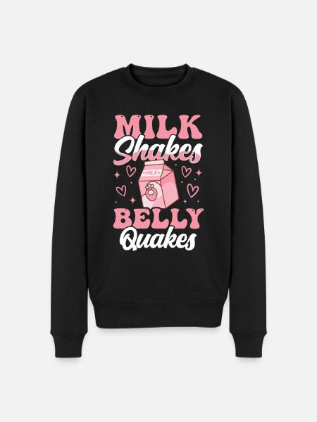 Laktosetolerant Oder Laktoseintolerant - Männer Premium Bio Pullover - Schwarz