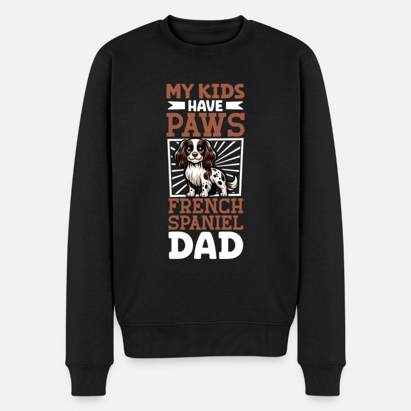 Epagneul Français Papa - Pull Premium bio Homme - noir