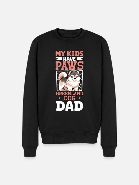 Greenland Dog Dad - Men's Premium Organic Jumper - black