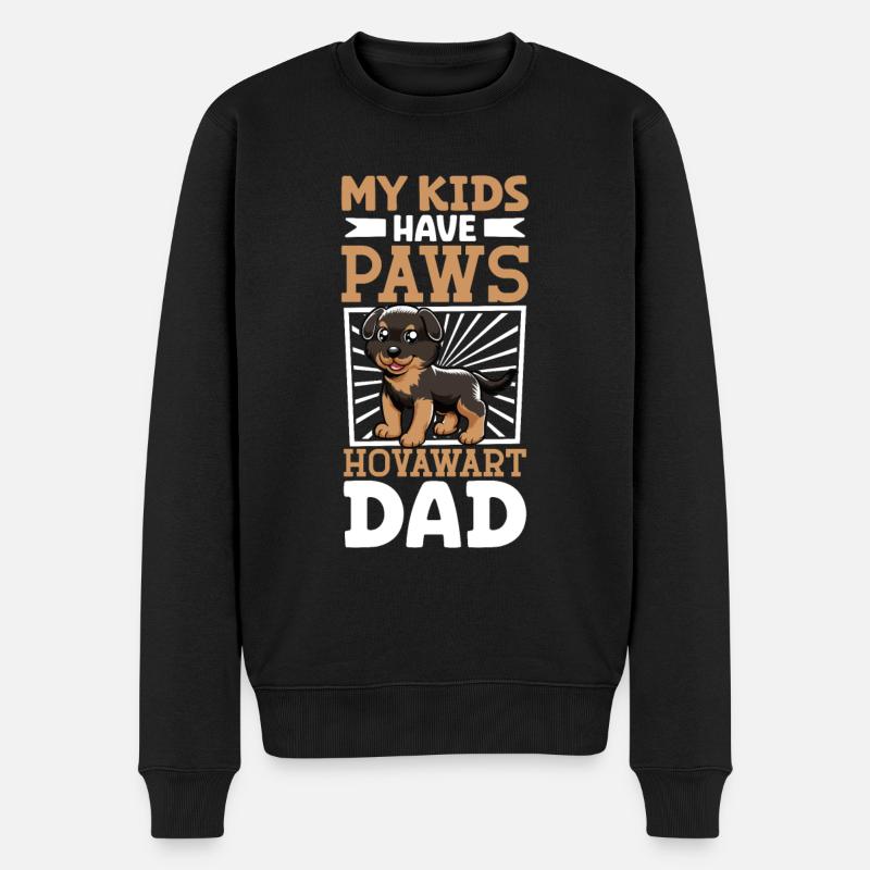 Hovawart Papa - Pull Premium bio Homme - noir