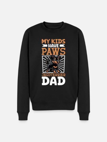 German Hunting Terrier Dad - Men's Premium Organic Jumper - black