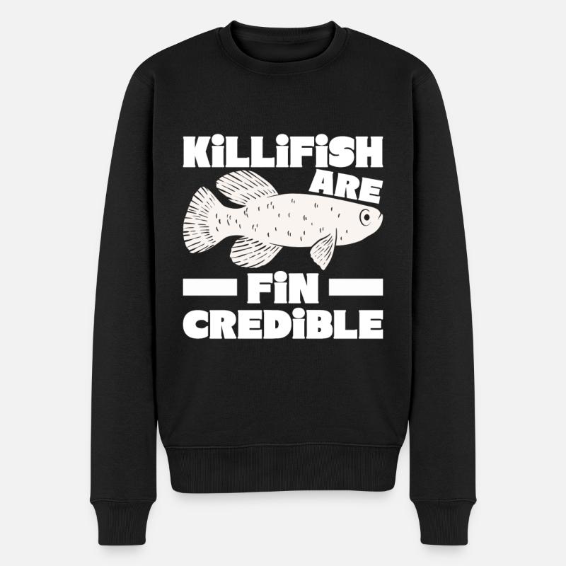 Killifish Quarium Fish - Pull Premium bio Homme - noir