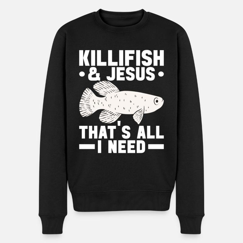 Killifish Quarium Fish - Pull Premium bio Homme - noir