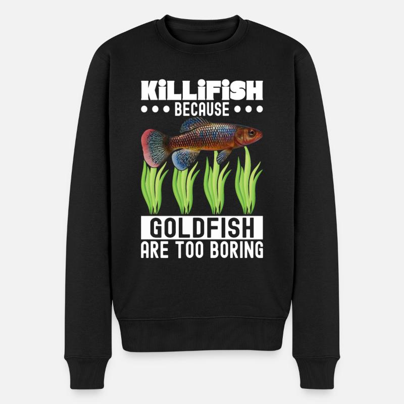 Killifish Quarium Fish - Pull Premium bio Homme - noir