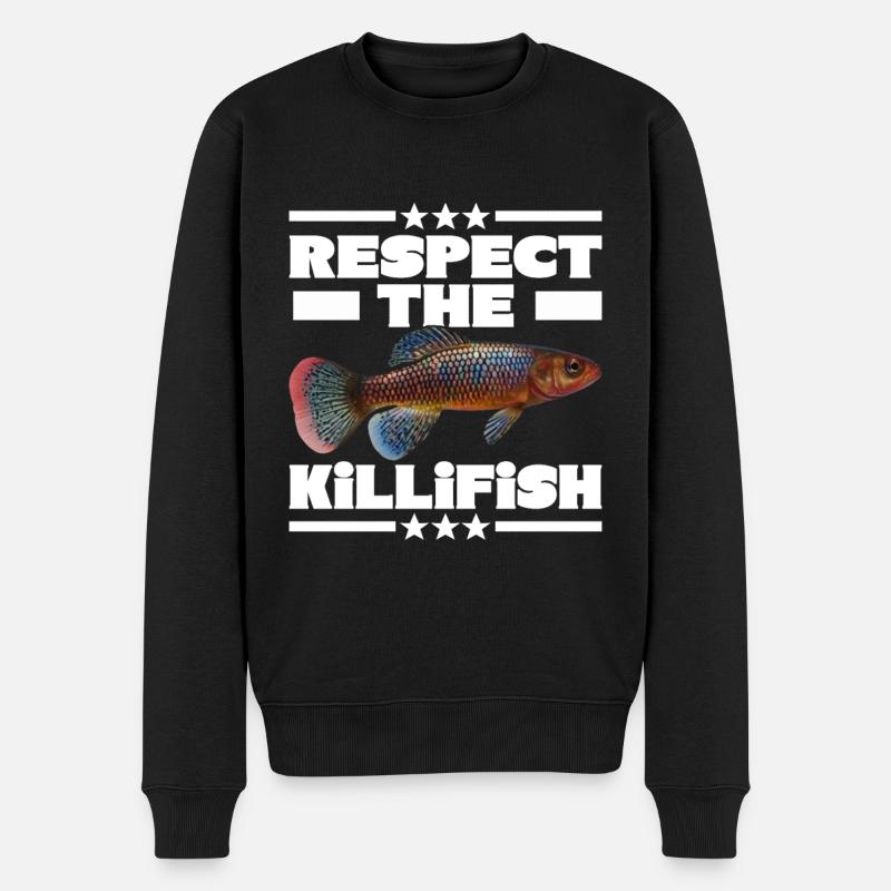 Killifish Quarium Fish - Pull Premium bio Homme - noir