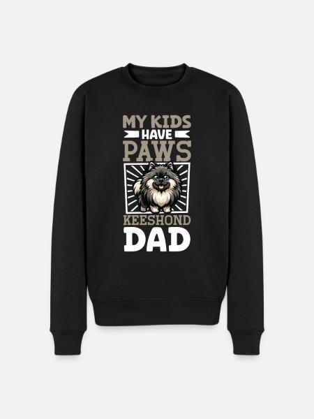 Wolfspitz Papa - Men's Premium Organic Jumper - black