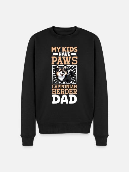 Lapland Reindeer Dog Dad - Men's Premium Organic Jumper - black