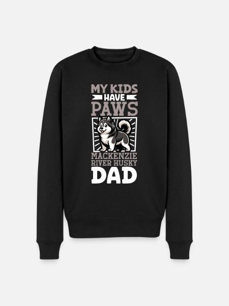 Mackenzie River Husky Dad - Men's Premium Organic Jumper - black