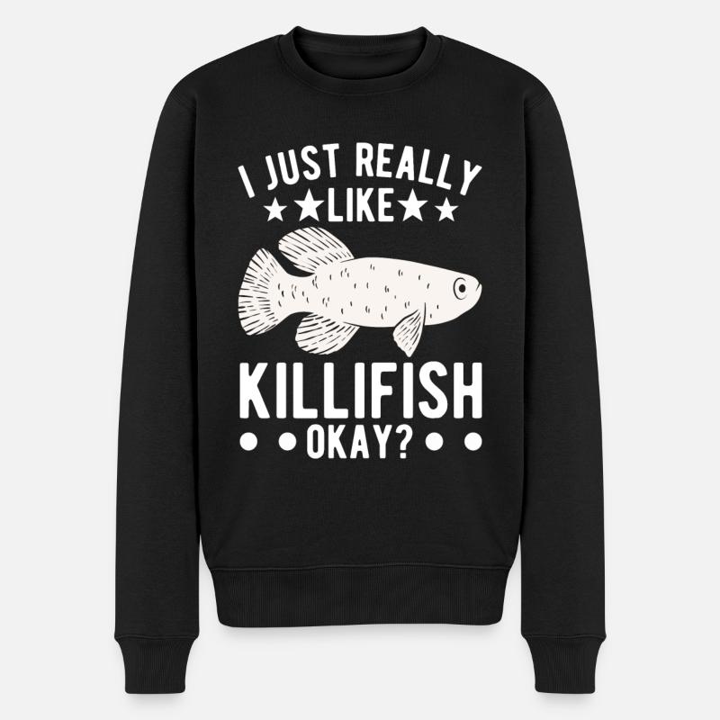 Killifish Quarium Fish - Pull Premium bio Homme - noir