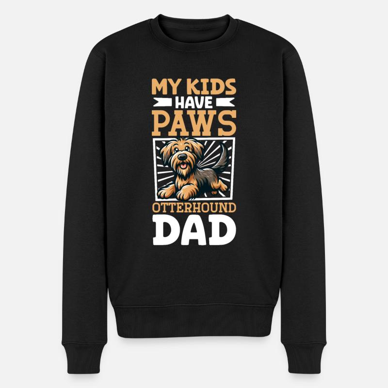 Otterhound Dad - Men's Premium Organic Jumper - black