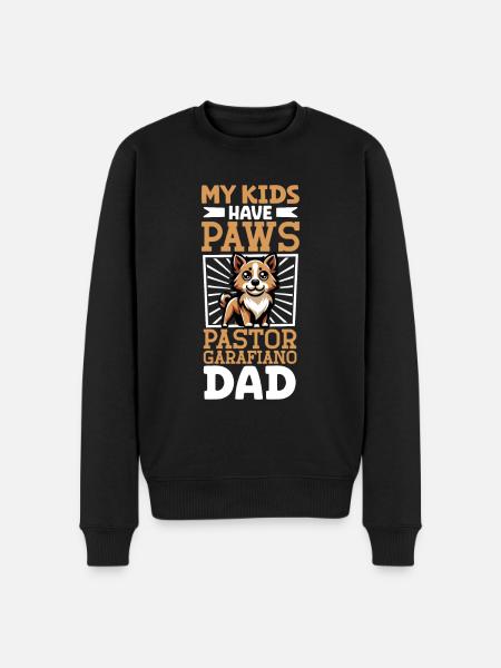 Pastor Garafiano Papa - Männer Premium Bio Pullover - Schwarz